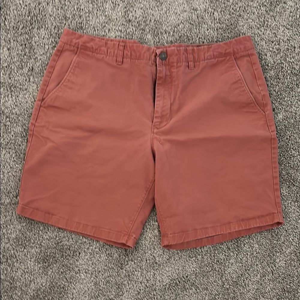 Bonobos Red Flat Front Shorts Casual Style